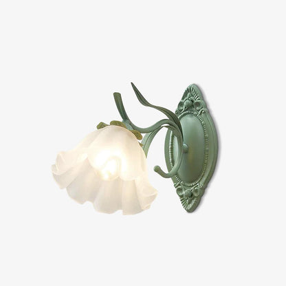 Flared Wall Light Sconce - Elegant Floral LED Design