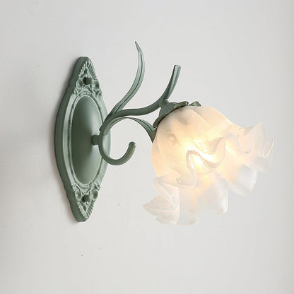 Flared Wall Light Sconce - Elegant Floral LED Design
