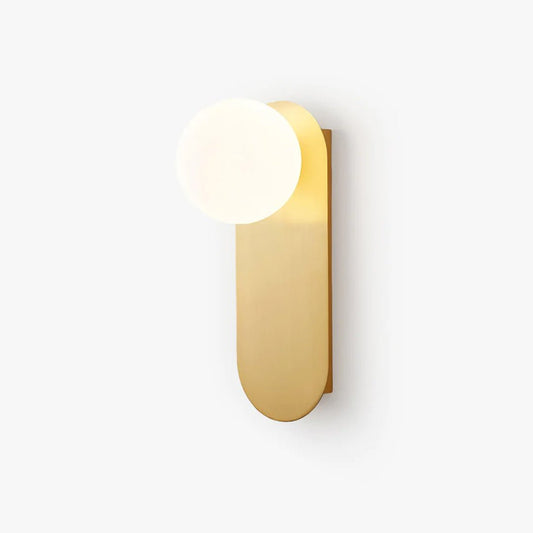 Flat Base Globe Sconce Wall Light - LED Indoor Fixture