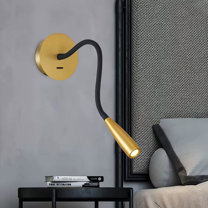 Flexi Hose Wall Light Sconce with Adjustable LED Design