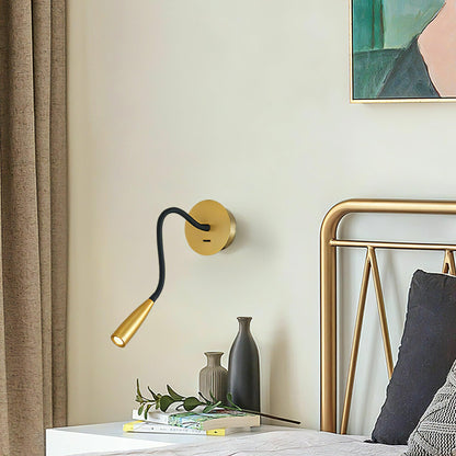 Flexi Hose Wall Light Sconce with Adjustable LED Design