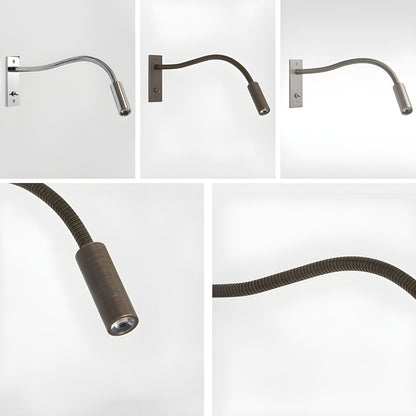 Flexible Gooseneck Wall Lamp with Adjustable LED Light