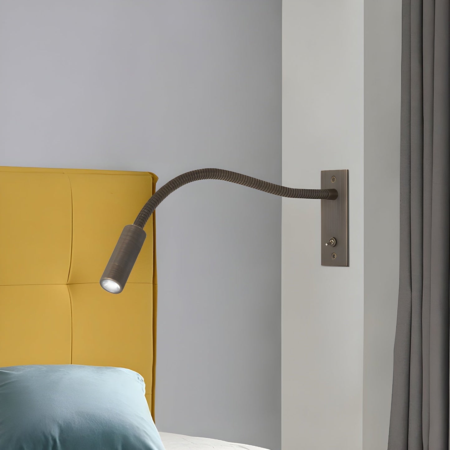 Flexible Gooseneck Wall Lamp with Adjustable LED Light