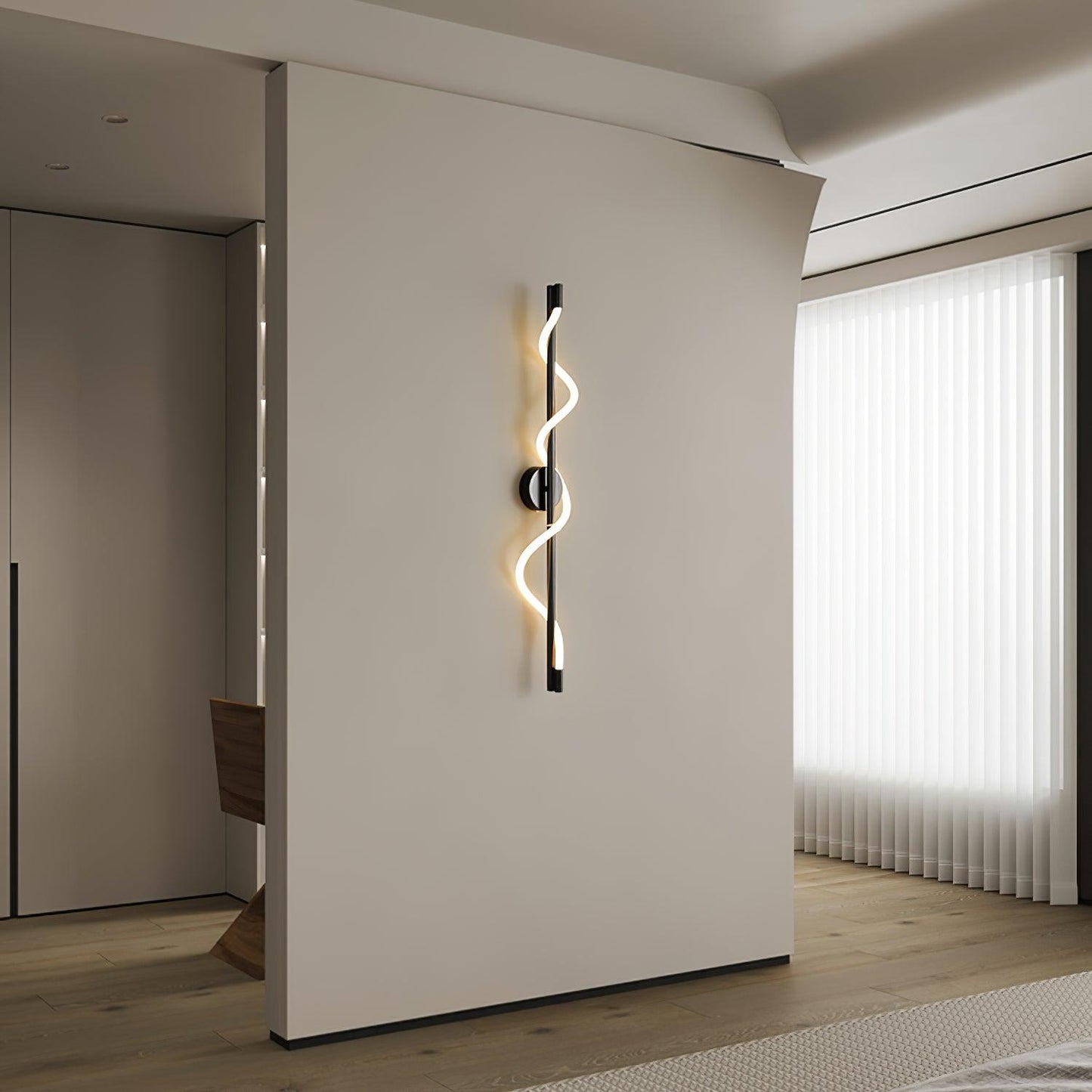 Flexible Linear Curve Wall Lamp - LED Indoor Wall Light