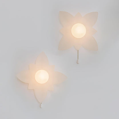 Flowers Wall Lamp Set of 2, Stylish LED Flower Design