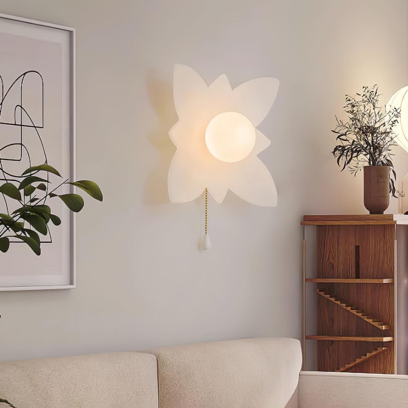 Flowers Wall Lamp Set of 2, Stylish LED Flower Design
