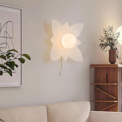 Flowers Wall Lamp Set of 2, Stylish LED Flower Design