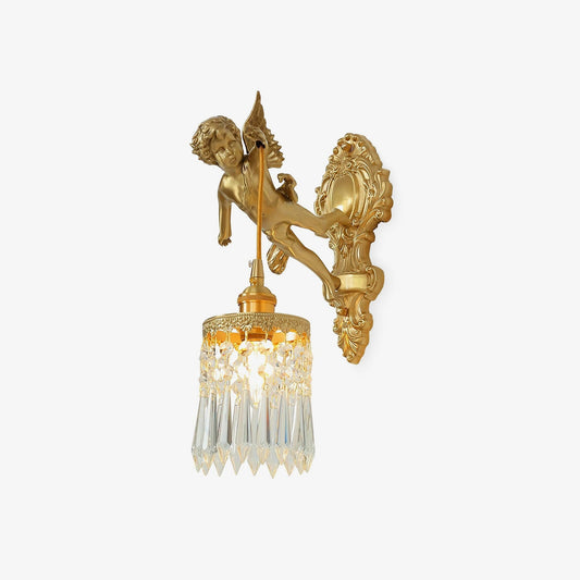 Flying Angel Wall Light - Vintage Cherub LED Fixture