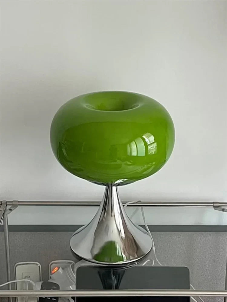 Vintage Apple Glass Table Lamp – Bauhaus-Inspired Elegance