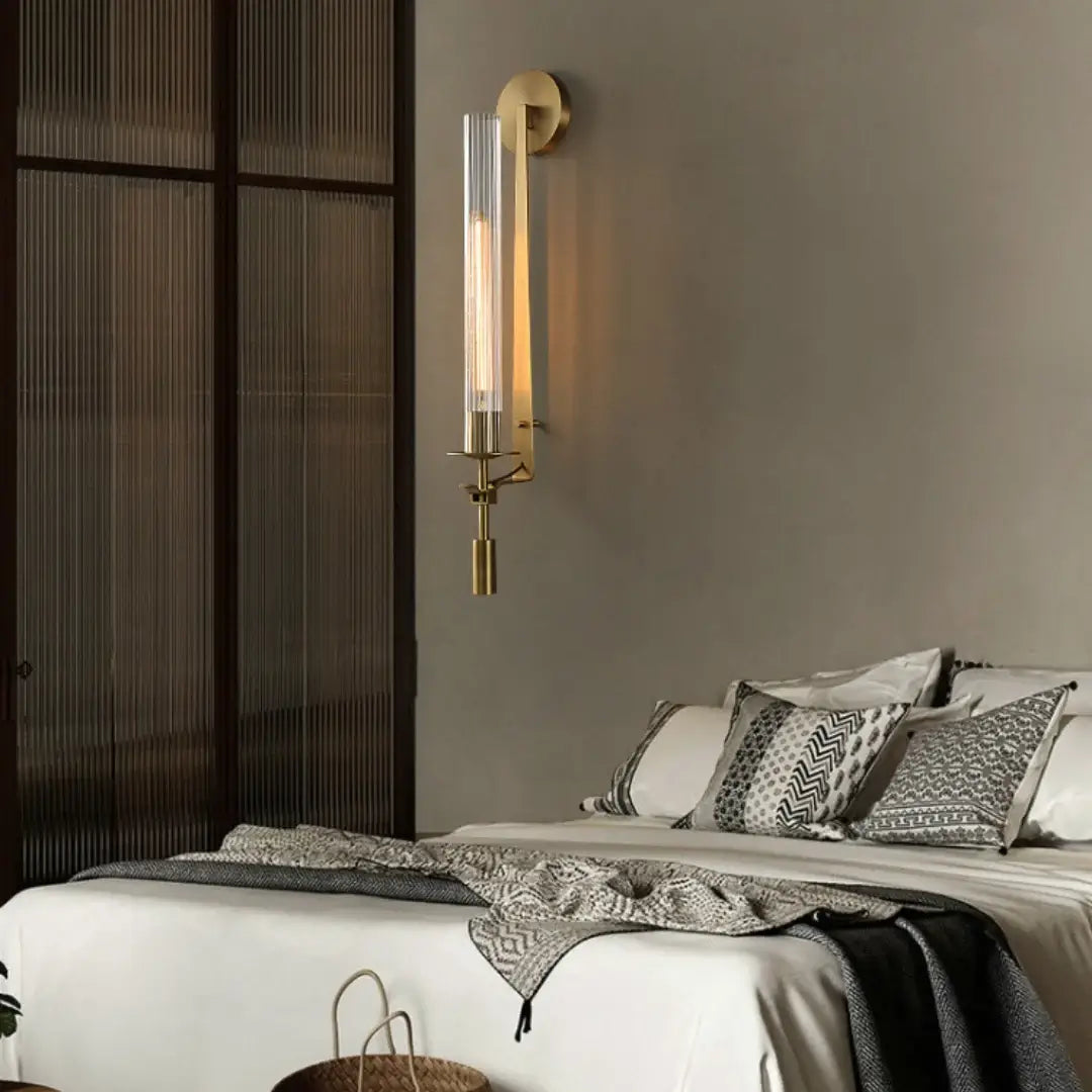 French Classicism Wall Lamp - Brass Indoor LED Light Fixture