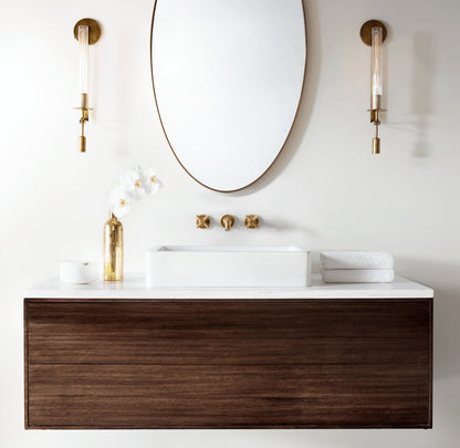 French Classicism Wall Lamp - Brass Indoor LED Light Fixture