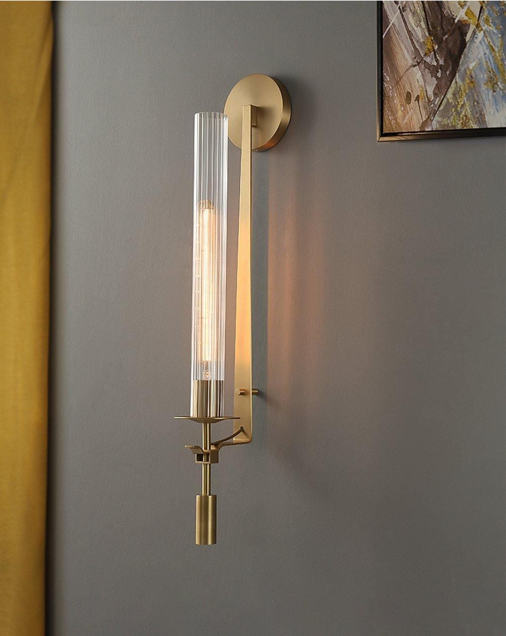 French Classicism Wall Lamp - Brass Indoor LED Light Fixture
