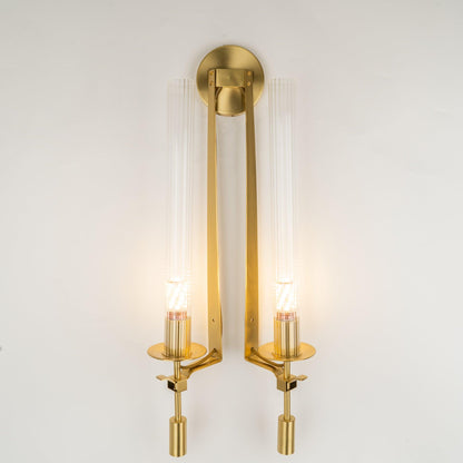 French Classicism Wall Lamp - Brass Indoor LED Light Fixture
