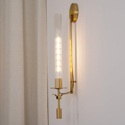French Classicism Wall Lamp - Brass Indoor LED Light Fixture