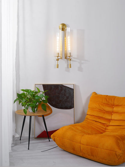 French Classicism Wall Lamp - Brass Indoor LED Light Fixture