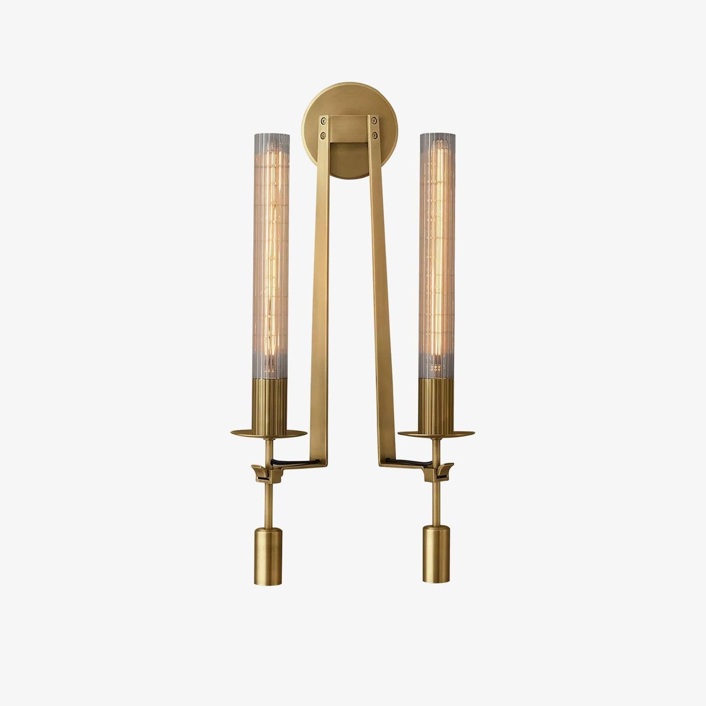 French Classicism Wall Lamp - Brass Indoor LED Light Fixture