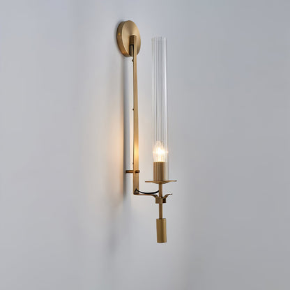 French Classicism Wall Lamp - Brass Indoor LED Light Fixture