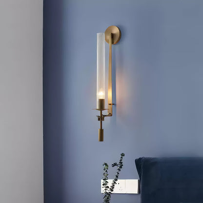 French Classicism Wall Lamp - Brass Indoor LED Light Fixture
