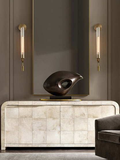 French Classicism Wall Lamp - Brass Indoor LED Light Fixture