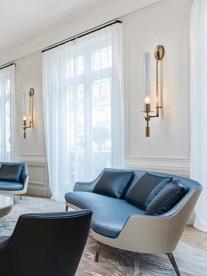 French Classicism Wall Lamp - Brass Indoor LED Light Fixture