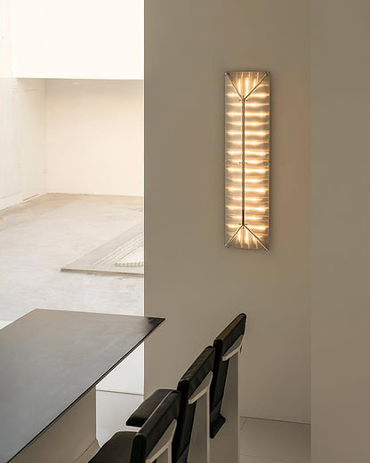 Fragment Wall Lamp with Patterned Glass, LED Lighting