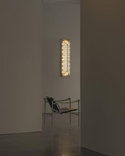 Fragment Wall Lamp with Patterned Glass, LED Lighting