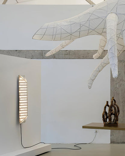 Fragment Wall Lamp with Patterned Glass, LED Lighting