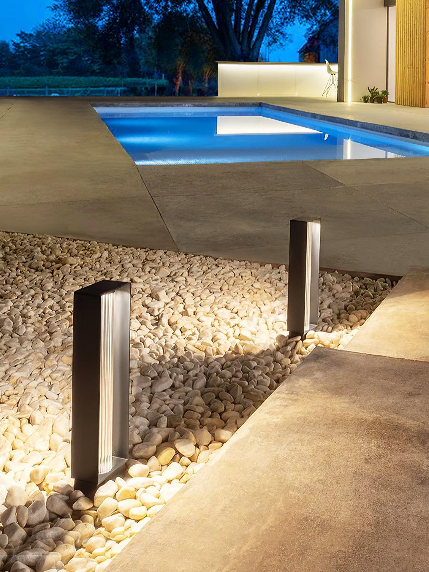 Frame Outdoor Post Lamp - Waterproof LED Garden Light