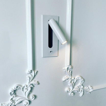 Folded Back Bedside Wall Lamp with LED Light and Switch