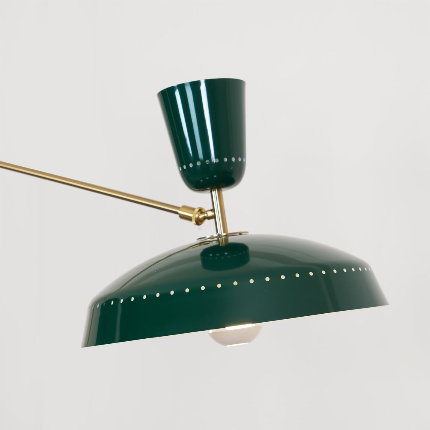 G1 Floor Lamp with Brass Shade and LED Light Source