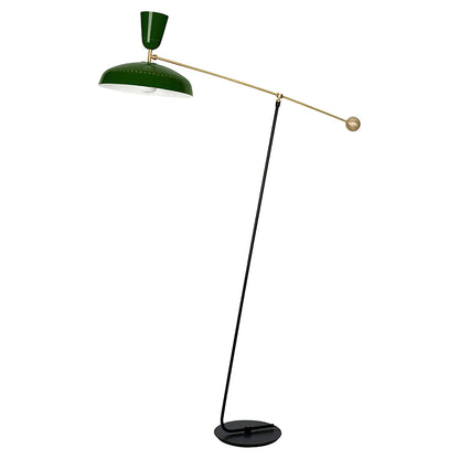 G1 Floor Lamp with Brass Shade and LED Light Source