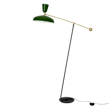 G1 Floor Lamp with Brass Shade and LED Light Source