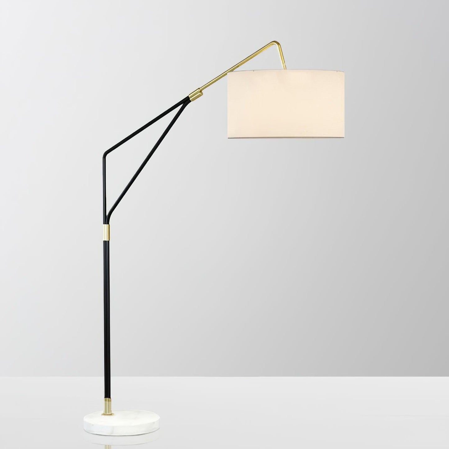 Gabby Fulton Floor Lamp with White Marble Base and LED