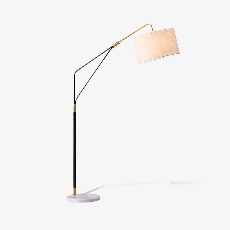Gabby Fulton Floor Lamp with White Marble Base and LED