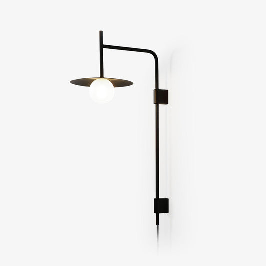 Gea Swing Arm Wall Lamp LED Metal Glass Indoor Lighting