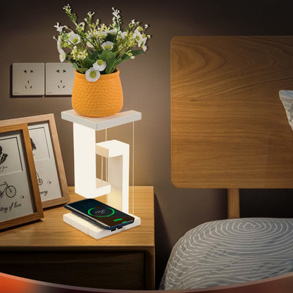 Levitating LED Table Lamp - Anti-Gravity Design with Wireless Charging