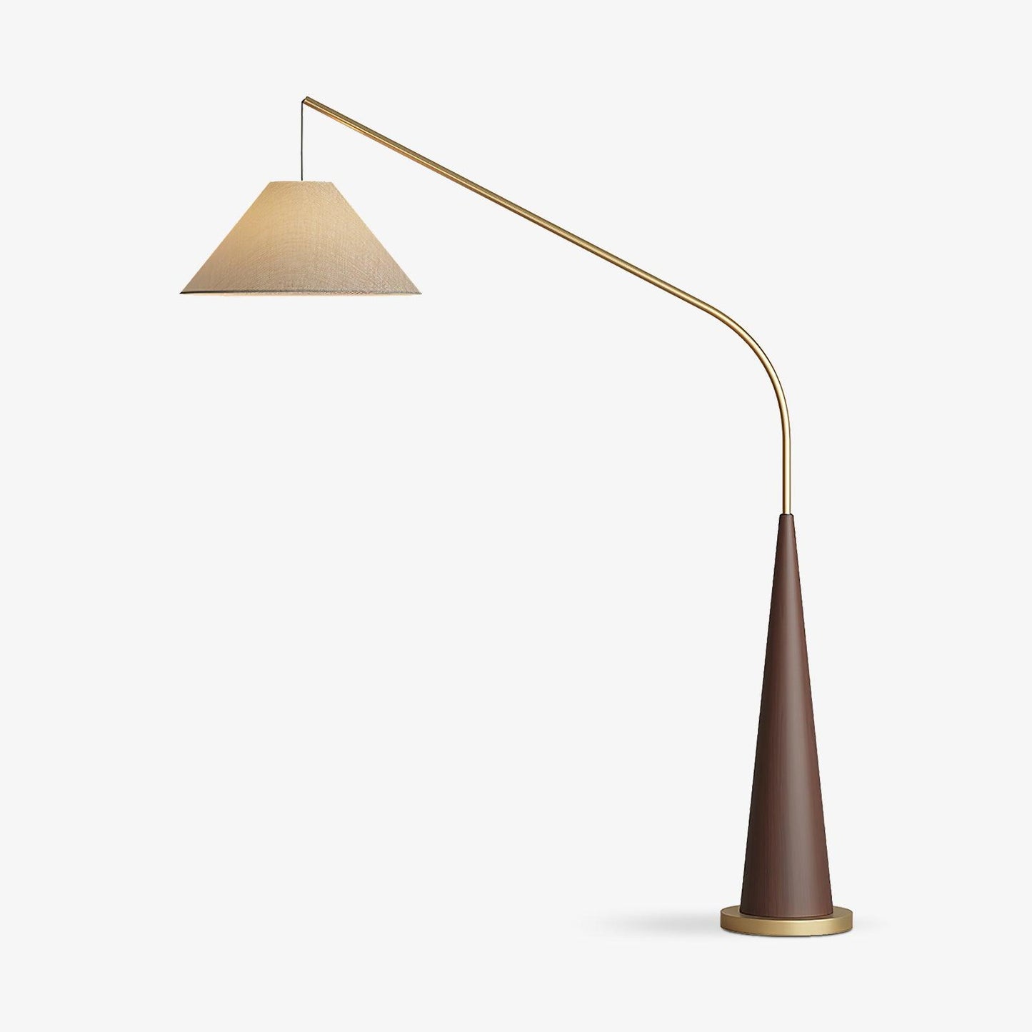 Gibson Arc Floor Lamp - Modern LED Lighting in Gold