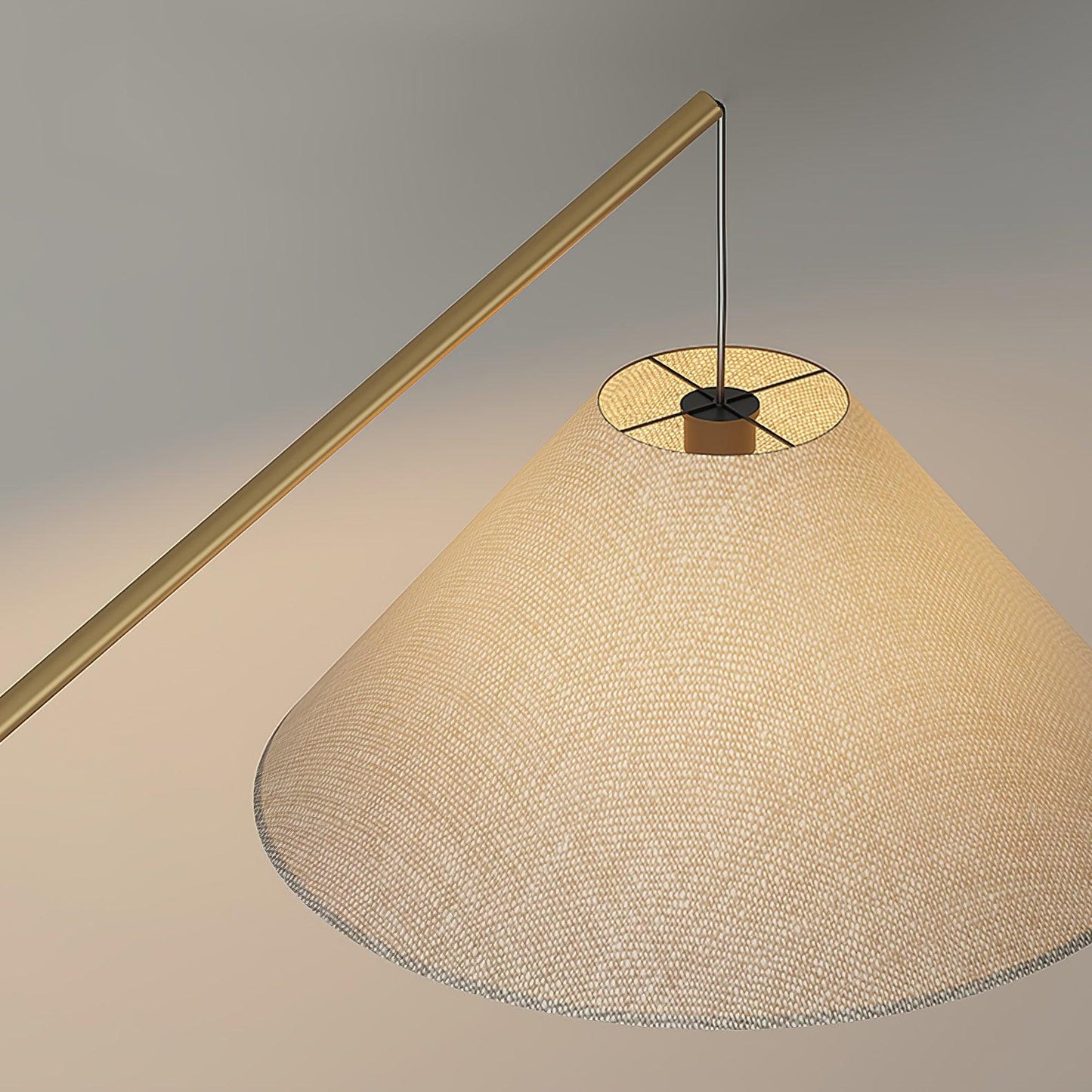 Gibson Arc Floor Lamp - Modern LED Lighting in Gold