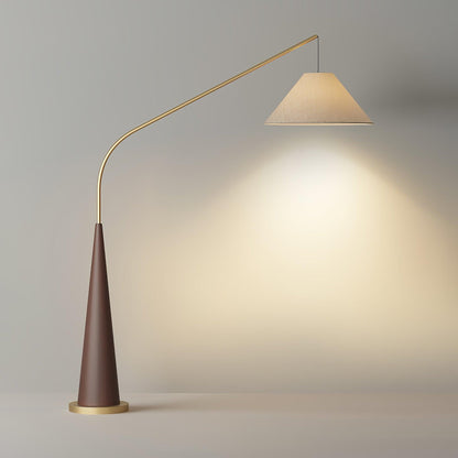 Gibson Arc Floor Lamp - Modern LED Lighting in Gold