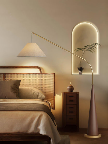 Gibson Arc Floor Lamp - Modern LED Lighting in Gold