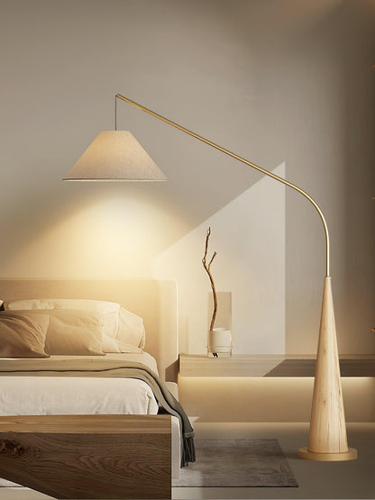 Gibson Arc Floor Lamp - Modern LED Lighting in Gold