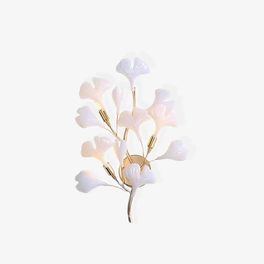 Gingko Wall Lamp - Gold Leaf Design LED Sconce for Indoors