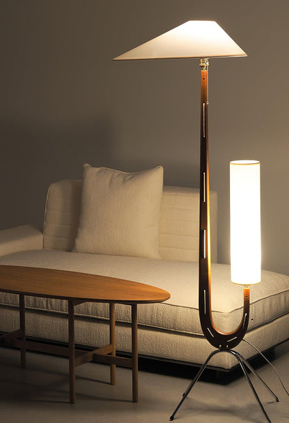 Giraffe Floor Lamp with LED Light - Mid Century Design