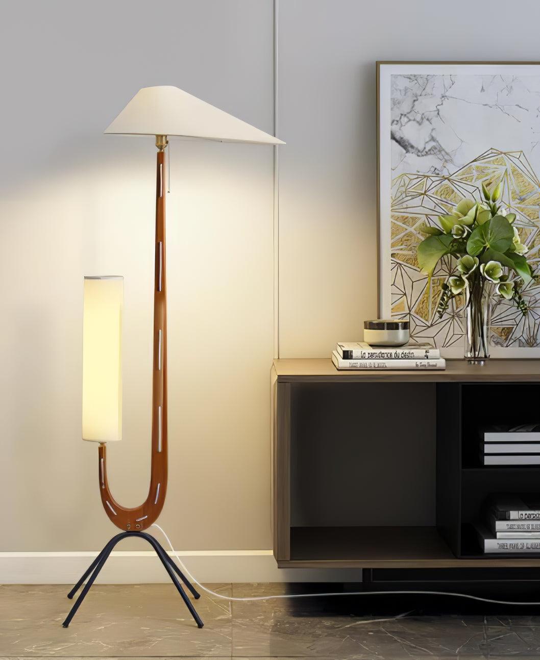 Giraffe Floor Lamp with LED Light - Mid Century Design