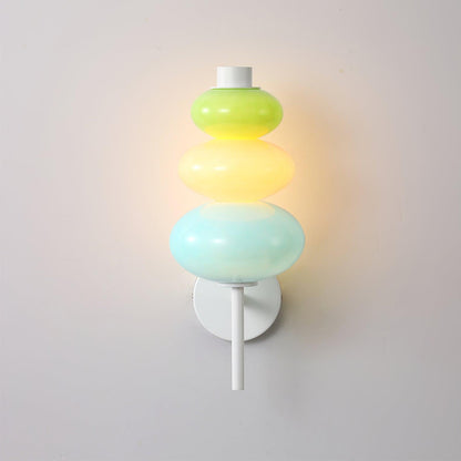 Glass Candy String Wall Lamp - LED Indoor Lighting Set of 2