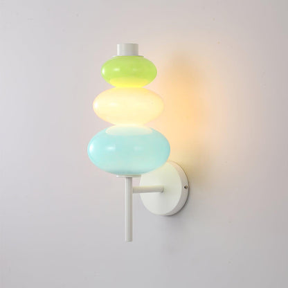Glass Candy String Wall Lamp - LED Indoor Lighting Set of 2