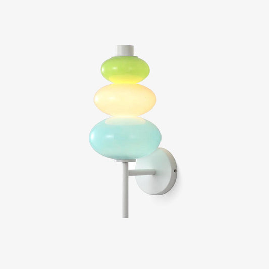 Glass Candy String Wall Lamp - LED Indoor Lighting Set of 2