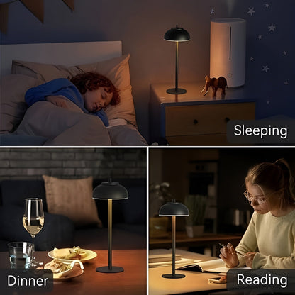 Rechargeable LED Table Lamp - Dimmable with 3 Light Modes and USB