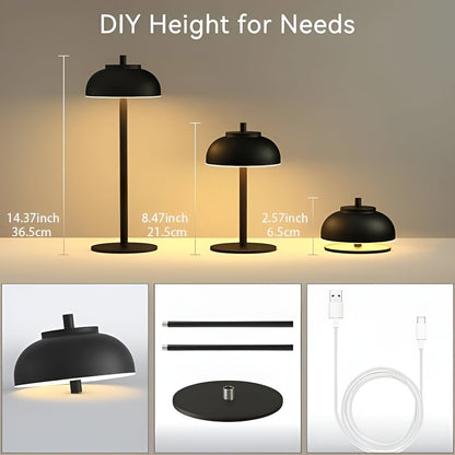 Rechargeable LED Table Lamp - Dimmable with 3 Light Modes and USB