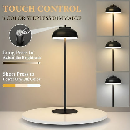 Rechargeable LED Table Lamp - Dimmable with 3 Light Modes and USB